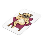 パグ喫煙葉巻 | Really クール Pug Dog マグネット (左側)