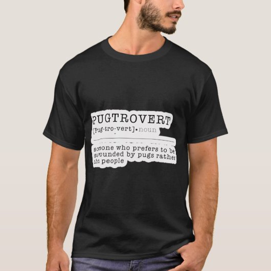 パグ好きすぎ Tシャツ (正面)