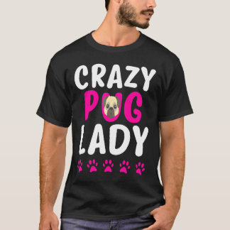パグ好きなママ パグ中毒の可愛いママ Tシャツ