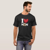 パグ好きな母への愛を伝える Tシャツ (正面フル)