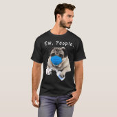 パグ好きのための大人向けパグのギフト パグ嫌いな人 犬が Tシャツ (正面フル)