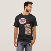 パグ好きのパパ Tシャツ (正面フル)