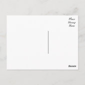 パグ子犬あいさつ葉書 ポストカード (裏面)