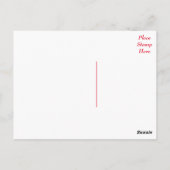 パグ子犬あいさつ葉書 ポストカード (裏面)