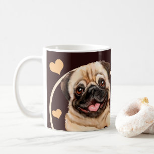 パグ子犬あなたが作るすべてのスナック コーヒーマグカップ