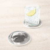 パグ子犬のスケッチ コースター (側面)