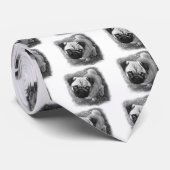 パグ子犬の芸術 ネクタイ (ロール)