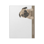 パグ子犬ペット ノートパッド (回転)