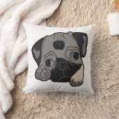 パグ子犬 クッション (ブランケット)