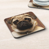 パグ子犬 コースター (左側)
