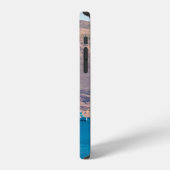 パグ島の石の砂漠とフェリーの港の景色、ダ iPhoneケース (左側面)