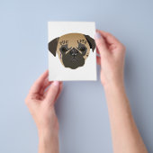 パグ愛好家 |かわいいパグの生活 チラシ (手)