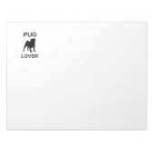 パグ愛好家 ノートパッド (正面)