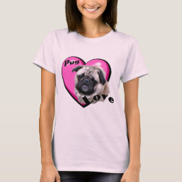 パグ愛好家 Tシャツ