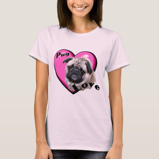 パグ愛好家 Tシャツ (正面)
