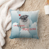 パグ愛枕 クッション (ブランケット)