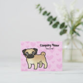 パグ愛 名刺 (スタンド正面)