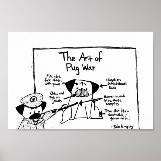 パグ戦争の芸術 ポスター (正面)