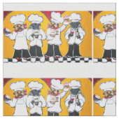 パグ料理 ファブリック (クローズアップ)