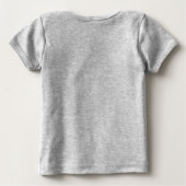 パグ最高のド友 ベビーTシャツ (裏面)