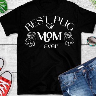 パグ最高のマハートドッグTシャツ Tシャツ