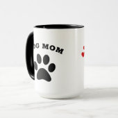 パグ母ママ犬ママ女性用マグ マグカップ (正面左)