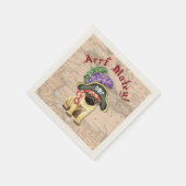 パグ海賊 スタンダードカクテルナプキン (角)
