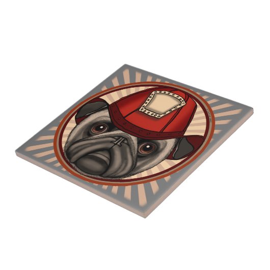 パグ消防士タイル タイル (側面)