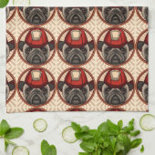 パグ消防士 キッチンタオル (折り畳み)