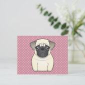 パグ漫画 ポストカード (スタンド正面)