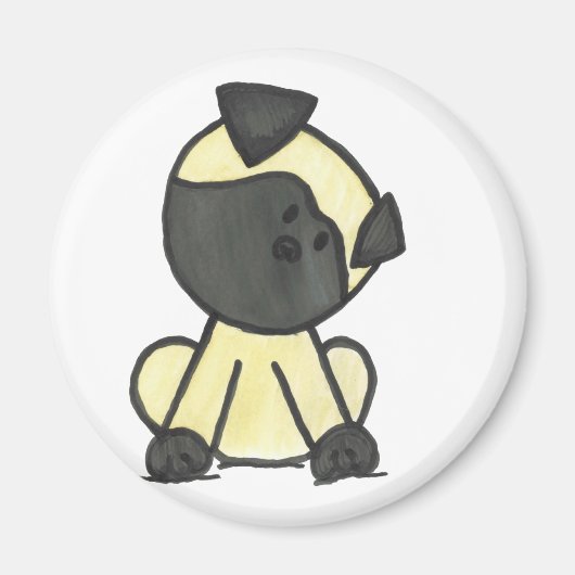 パグ漫画 マグネット (正面)