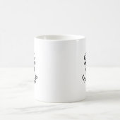 パグ熱狂する小犬 コーヒーマグカップ (中央)
