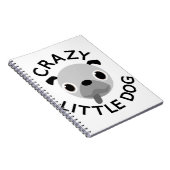 パグ熱狂する小犬 ノートブック (右側)