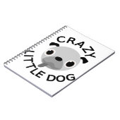 パグ熱狂する小犬 ノートブック (左側)