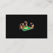 パグ犬おもしろい麻雀Mensおもしろい Clot 名刺 (裏面)