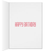 パグ犬かわいいパグハッピーバースデー (内側 (右))