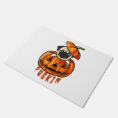 パグ犬のためのパンプキンハロウィーンパグキンの衣装 ドアマット (アングル)