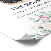 パグ犬のシグネチャードリンクの看板 ポスター (角)