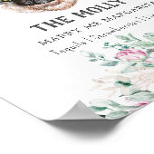 パグ犬のシグネチャードリンクの看板 ポスター (角)