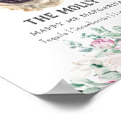 パグ犬のシグネチャードリンクの看板 ポスター (角)