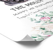 パグ犬のシグネチャードリンクの看板 ポスター (角)