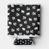 パグ犬のパターン 缶クーラー (正面)