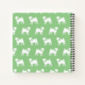 パグ犬のパピー手帳 ノートブック (裏面)