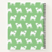 パグ犬のパピー手帳 ノートブック (裏面)