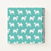 パグ犬のパピー手帳 ノートブック (裏面)