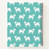 パグ犬のパピー手帳 ノートブック (裏面)