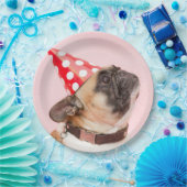 パグ犬のパーティーの使い捨て可能な紙皿 ペーパープレート (パーティー)