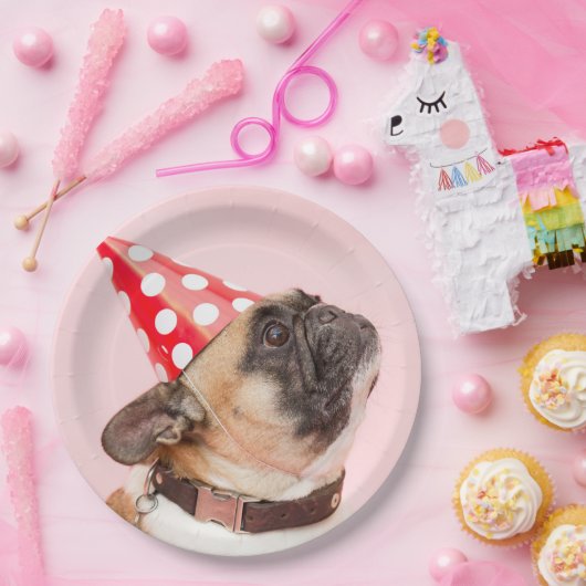 パグ犬のパーティーの使い捨て可能な紙皿 ペーパープレート (パーティー)