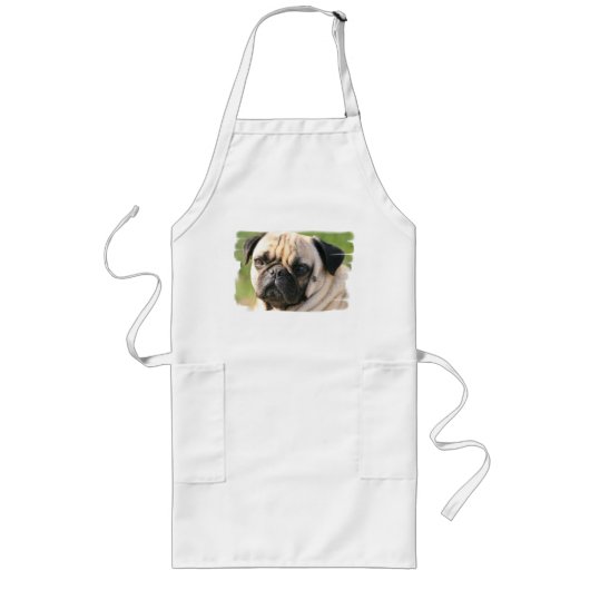 パグ犬の品種長いエプロン ロングエプロン (正面)