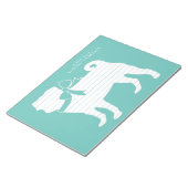 パグ犬の子犬メモ帳 ノートパッド (アングル)